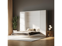SMARTBett Schrank STA 2.012 mit  1Tür (Tiefe 40cm ) Weiss/Weiss Hochglanz ohne Zusatzoption Tür Standard