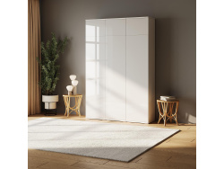 SMARTBett Schrank STA 2.012 mit  1Tür (Tiefe 40cm ) Weiss/Weiss Hochglanz ohne Zusatzoption Tür Standard