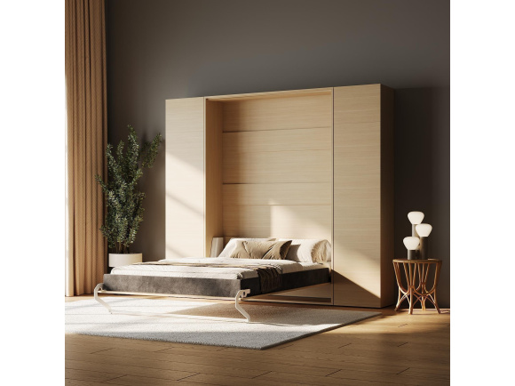 SMARTBett Murphy Bed Set M1 160x200 + 2 x Cabinets