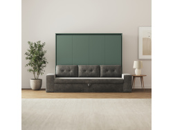 SMARTBett 160x200 Schrankbett Horizontal M2 (Tiefe 55cm)...