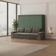 SMARTBett 160x200 Wall Bed Horizontal M2 (Depth 55cm) WHITE incl. SOFA
