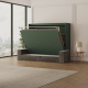 SMARTBett 160x200 Wall Bed Horizontal M2 (Depth 55cm) WHITE incl. SOFA
