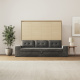 SMARTBett 160x200 Schrankbett Horizontal M2 (Tiefe 55cm) Kaiserbereg Eiche inkl.SOFA Anthrazit