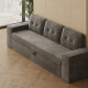SMARTBett 160x200 Schrankbett Horizontal M2 (Tiefe 55cm) Kaiserbereg Eiche inkl.SOFA Anthrazit
