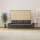 SMARTBett 160x200 Schrankbett Horizontal M2 (Tiefe 55cm) Kaiserbereg Eiche inkl.SOFA Anthrazit Armlehnen 11 cm