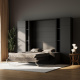 SMARTBett SET Schrankbett M1 160x200 inkl. Regale & Hochschränke und SOFA