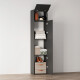 SMARTBett SET Murphy Bed M1 160x200 with Sofa Anthracite – includes Shelves & Tall Cabinets in Various Colors Anthracite