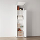 SMARTBett SET Murphy Bed M1 180x200 White incl. Shelves & Tall Cabinets with Sofa Anthracite