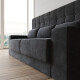 SMARTBett SET Murphy Bed M1 180x200 White incl. Shelves & Tall Cabinets with Sofa Anthracite
