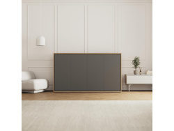 SMARTBett Schrankbett 100x200  Horizontal (M2 55cm Tiefe)