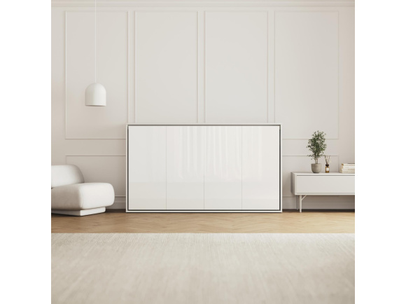 SMARTBett Schrankbett M2 Horizontal 100x200 mit Polsterrahmen