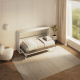 SMARTBett Schrankbett 100x200  Horizontal (M2 55cm Tiefe)  Weiss/Weiss Hochglanz