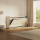 SMARTBett Schrankbett 100x200  Horizontal (M2 55cm Tiefe)  Weiss/Weiss Hochglanz