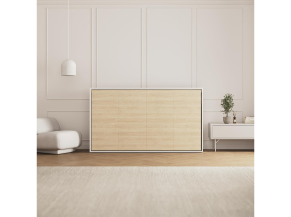SMARTBett Schrankbett M2 Horizontal 100x200 mit Polsterrahmen