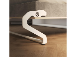 SMARTBett Schrankbett 100x200  Horizontal (M2 55cm Tiefe)  Weiss/Kaiserberg Eiche