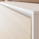 SMARTBett Schrankbett 100x200  Horizontal (M2 55cm Tiefe)  Weiss/Kaiserberg Eiche