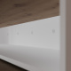 SMARTBett Schrankbett 100x200  Horizontal (M2 55cm Tiefe)  Weiss/Wildeiche