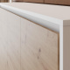 SMARTBett Schrankbett 100x200  Horizontal (M2 55cm Tiefe)  Weiss/Wildeiche