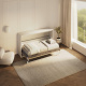 SMARTBett Schrankbett 100x200  Horizontal (M2 55cm Tiefe)  Weiss/Wildeiche