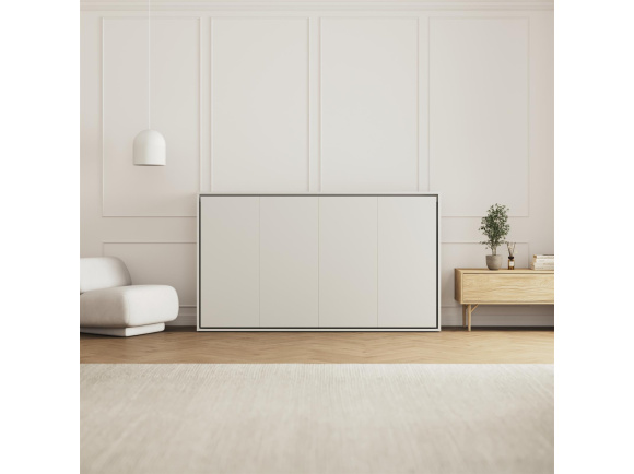 SMARTBett Schrankbett M2 Horizontal 100x200 mit Polsterrahmen
