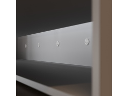 SMARTBett Schrankbett 100x200  Horizontal (M2 55cm Tiefe)  Perlgrau