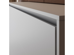SMARTBett Schrankbett 100x200  Horizontal (M2 55cm Tiefe)  Perlgrau