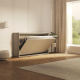 SMARTBett Schrankbett 100x200  Horizontal (M2 55cm Tiefe)  Perlgrau