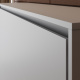 SMARTBett Schrankbett 100x200  Horizontal (M2 55cm Tiefe)  Perlgrau