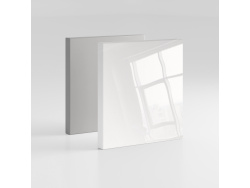 SMARTBett Schrankbett 100x200  Horizontal (M2 55cm Tiefe)  Perlgrau/Weiss Hochglanz