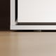 SMARTBett Schrankbett 100x200  Horizontal (M2 55cm Tiefe)  Perlgrau/Weiss Hochglanz