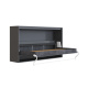 SMARTBett Schrankbett 100x200  Horizontal (M2 55cm Tiefe)  Anthrazit/Wildeiche