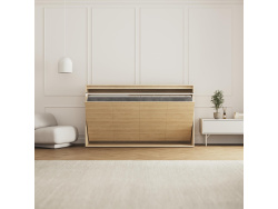 SMARTBett Schrankbett 100x200  Horizontal (M2 55cm Tiefe)  Kaiserberg Eiche