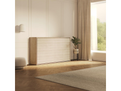 SMARTBett Schrankbett 100x200  Horizontal (M2 55cm Tiefe)  Kaiserberg Eiche