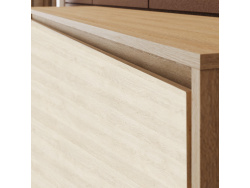 SMARTBett Schrankbett 100x200  Horizontal (M2 55cm Tiefe)  Kaiserberg Eiche
