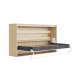 SMARTBett Schrankbett 100x200  Horizontal (M2 55cm Tiefe)  Kaiserberg Eiche/Weiss Hochglanz
