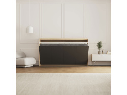 SMARTBett Schrankbett 100x200  Horizontal (M2 55cm Tiefe)  Kaiserberg Eiche/Anthrazit