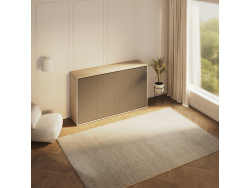 SMARTBett Schrankbett 100x200  Horizontal (M2 55cm Tiefe)  Kaiserberg Eiche/Anthrazit