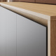 SMARTBett Schrankbett 100x200  Horizontal (M2 55cm Tiefe)  Kaiserberg Eiche/Anthrazit