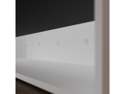 SMARTBett Schrankbett 100x200  Horizontal (M2 55cm Tiefe)  Weiss/WAVES Anthrazit