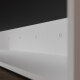 SMARTBett Schrankbett 100x200  Horizontal (M2 55cm Tiefe)  Weiss/WAVES Anthrazit