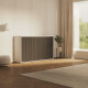 SMARTBett Schrankbett 100x200  Horizontal (M2 55cm Tiefe)  Weiss/WAVES Anthrazit