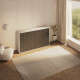 SMARTBett Schrankbett 100x200  Horizontal (M2 55cm Tiefe)  Weiss/WAVES Anthrazit