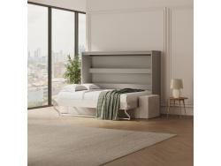 SMARTBett Schrankbett mit Sofa (M2 55cm Tiefe) 160x200...