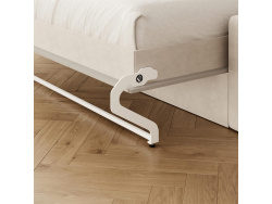 SMARTBett Murphy bed with sofa (M2 55cm depth) 160x200 Horizontal Pearl Gray