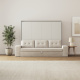 SMARTBett Murphy bed with sofa (M2 55cm depth) 160x200 Horizontal Pearl Gray