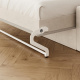 SMARTBett Murphy bed with sofa (M2 55cm depth) 160x200 Horizontal Pearl Gray