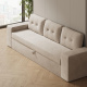 SMARTBett Murphy bed with sofa (M2 55cm depth) 160x200 Horizontal Pearl Gray