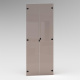 SMARTBett Wardrobe STA.2.0016 (M2 Series Depth 55cm) Height 168.2cm White/ with 2 glass doors