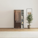 SMARTBett Wardrobe STA.2.0016 (M2 Series Depth 55cm) Height 168.2cm Pearl grey/ with 2 glass doors