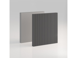 SMARTBett Wardrobe STA.2.0016 (M2 Series Depth 55cm) Height 168.2cm Pearl grey/ Door WAVES anthracite
